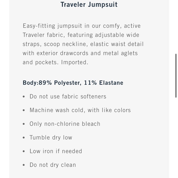 abercrombie traveler jumpsuit (worn once) - Picture 2 of 3